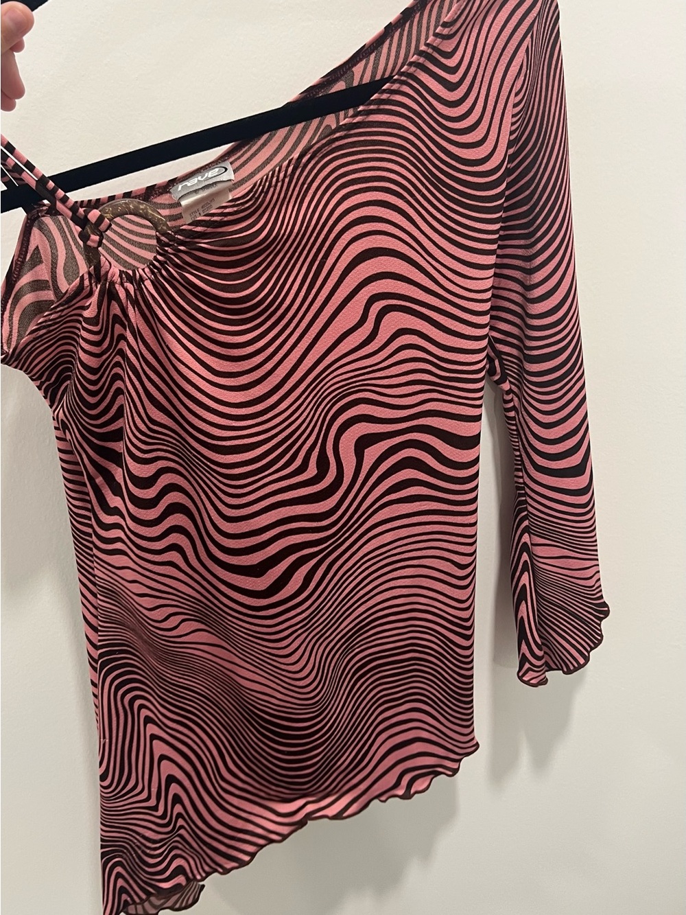 Rave Vintage Y2K Asymmetrical Top
